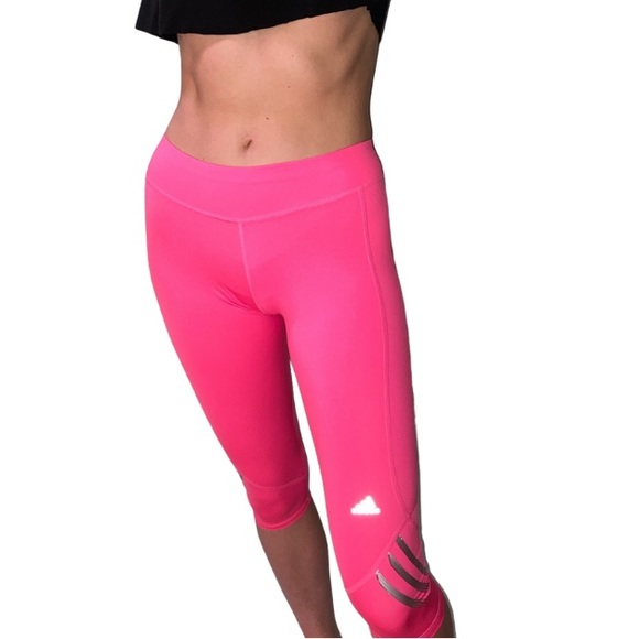 Hot pink adidas leggings Clearance